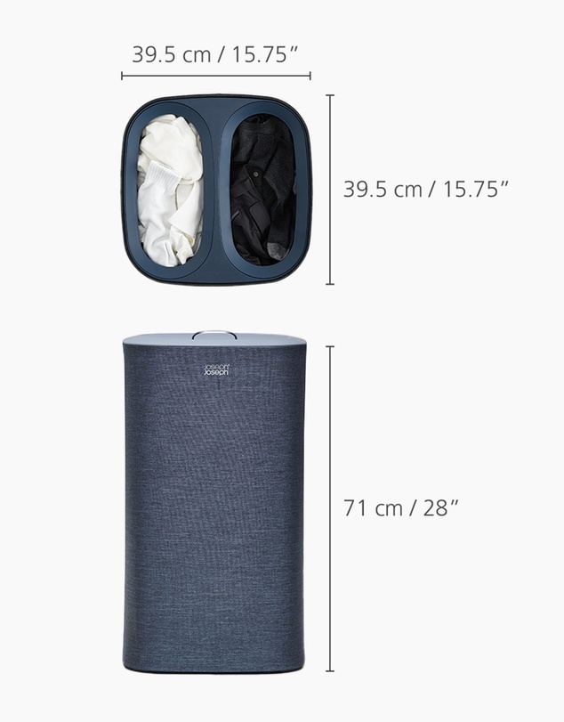 Joseph Joseph - Tota 60L Laundry Separation Basket (Black)