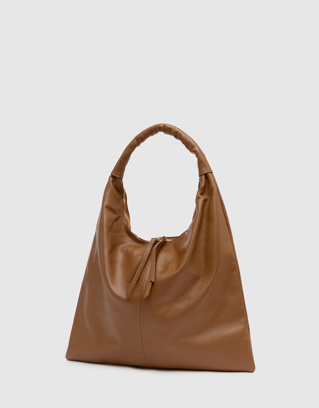Florence - Elizabeth Tan Hobo Leather Bag