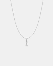 Ania Haie - Ania Haie Silver Letter I Initial Necklace