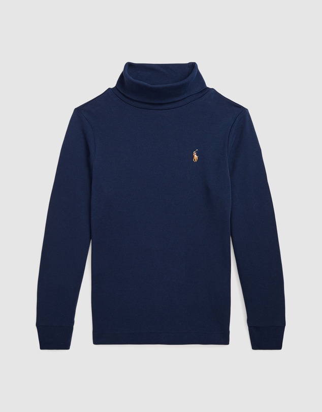 Polo Ralph Lauren - Cotton Interlock Turtleneck Sweat - ICONIC EXCLUSIVE - Babies-Kids