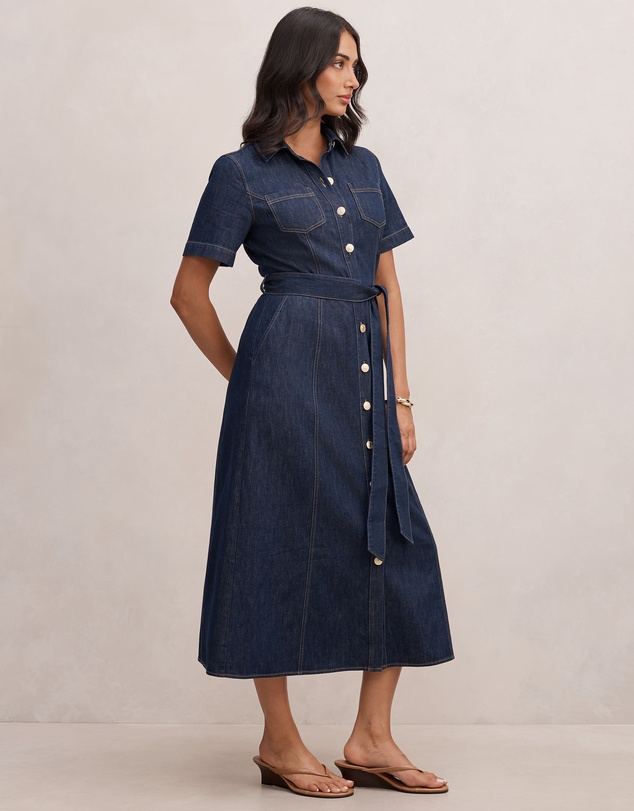 Forever New - Millie Denim Midi Shirt Dress
