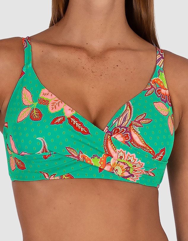 Baku Swimwear - Spice Temple D/E Cup Wrap Bikini Bra Top