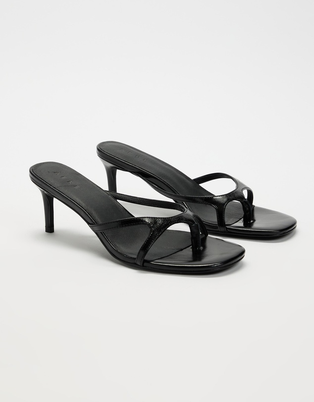 AERE - Dahlia Leather Kitten Heels - Women's