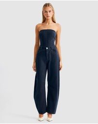 SNDYS - Lex Denim Corset Top