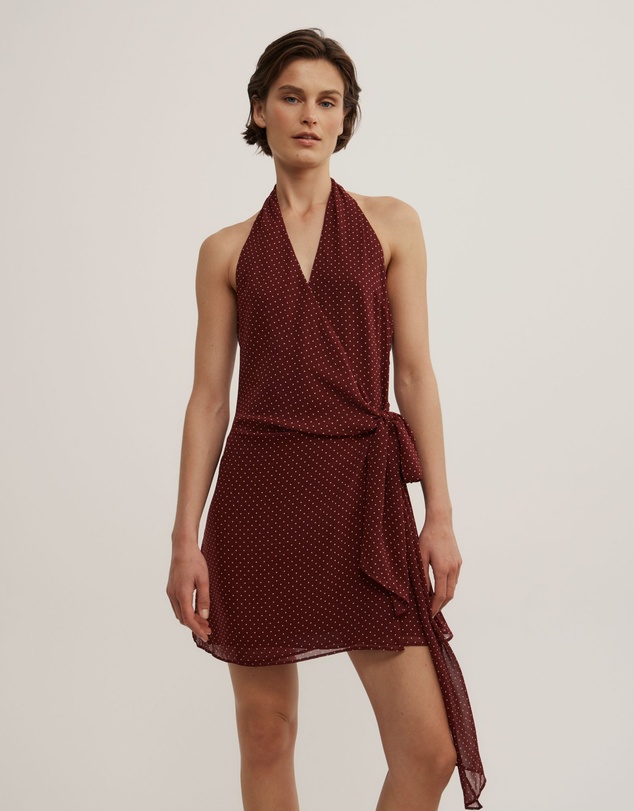Witchery - Wrap Halter Mini Dress