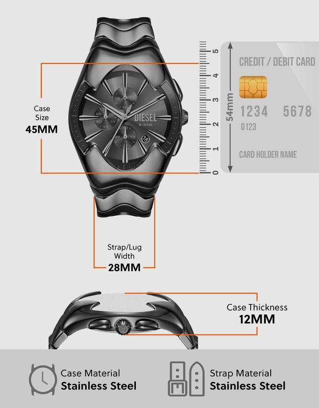 Diesel - Mercurial Gray Chronograph Watch