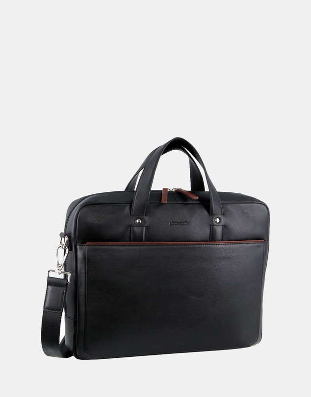 Pierre Cardin - Pierre Cardin Leather Multi-Compartment Business Bag