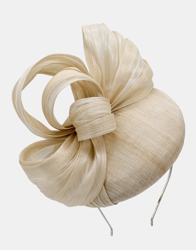 Morgan & Taylor - Chantelle Fascinator in Natural Beige
