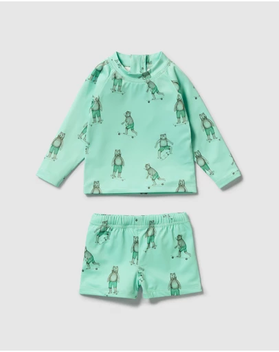 Wilson & Frenchy - Skater Club Rashie Swim Set - Babies-Kids