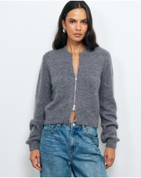 AERE - Maely Knit Bomber Cardigan