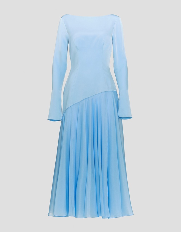 JUSTIN TONG - Selene Contrast Midi Dress