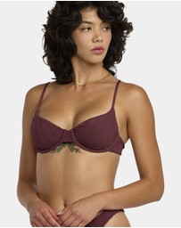 RVCA - Womens Chevy Grooves 90s Underwire Bikini Top