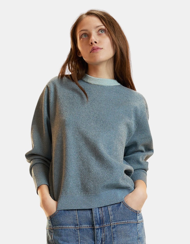 Cynthia Rowley - Metallic Knit Crewneck