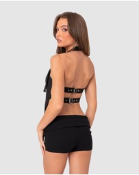 EDIKTED - Buckle Strap Open Back Top