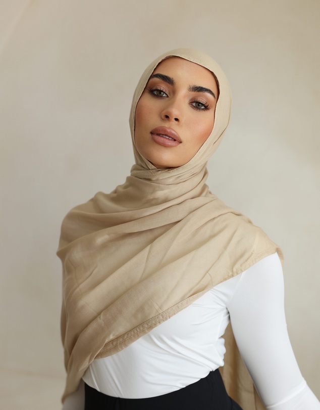 Mod Squad - Double Stitch Hijab- Oat