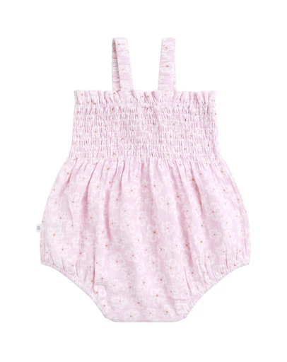 Kynd Baby - Shirred Woven Romper Frangipani - Size 000