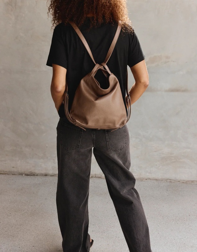 VESTIRSI - Bella Mini Milk Chocolate 3-in-1 Convertible Bag