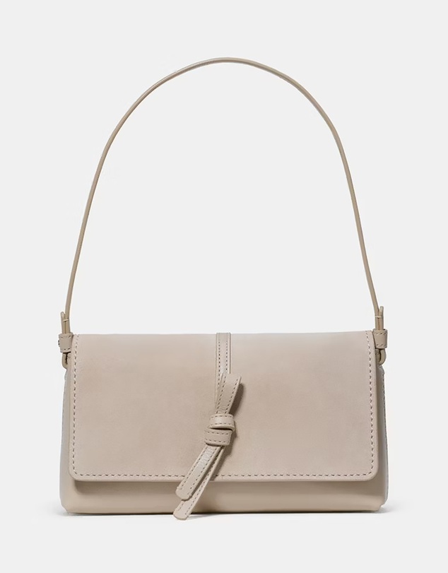 Kate Spade - Loop Fine Grain Leather and Suede Small Flap Shoulder Bag