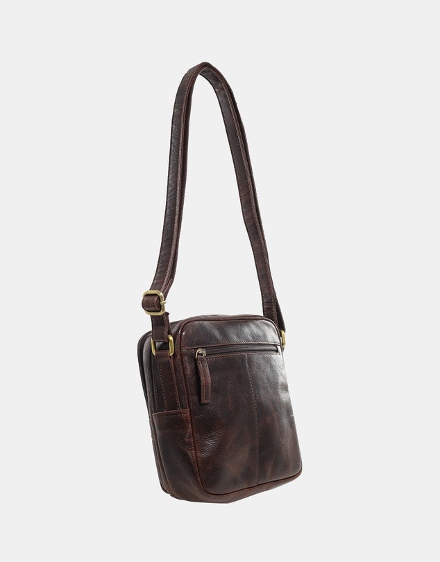 Pierre Cardin - Pierre Cardin Men's Leather Classic Crossbody Bag