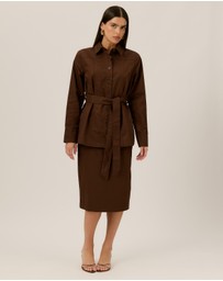 Tussah - Cory Twill Pencil Skirt