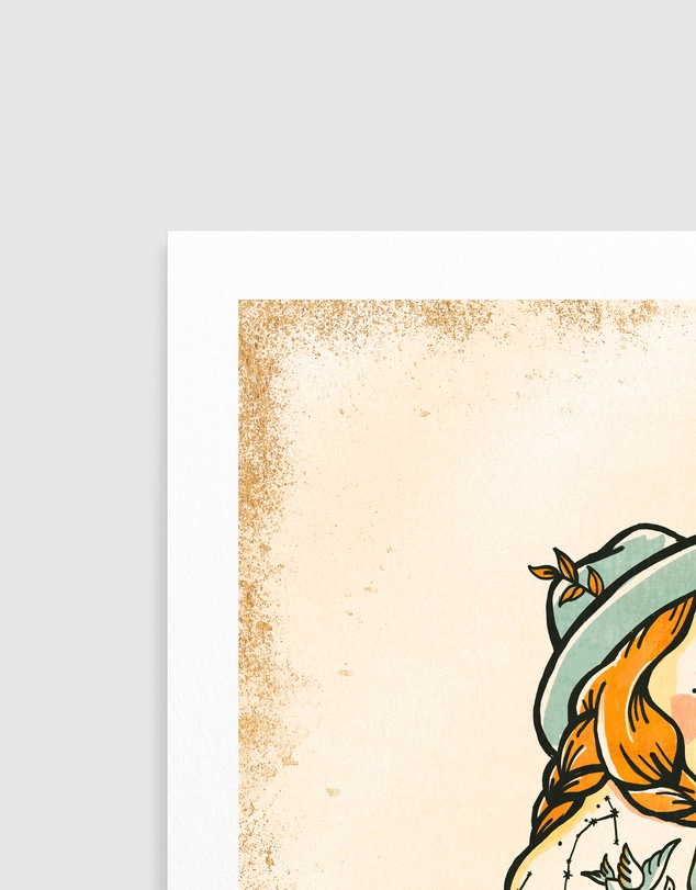 Olive et Oriel - Hell I Wont Sassy Tattoo Pinup Girl by The Whiskey Ginger Art Print