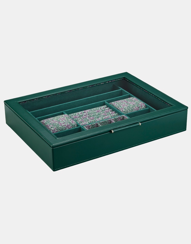 Wolf - WOLF Sophia Jewellery Box with Window Forest Green Fruit Botanical