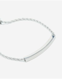 Lovisa - Waterproof Stainless Steel Twisted Engravable Toggle Bracelet