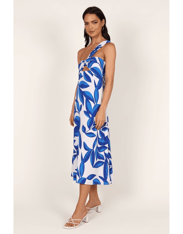 Petal & Pup - Freddie Midi Dress - White/Blue