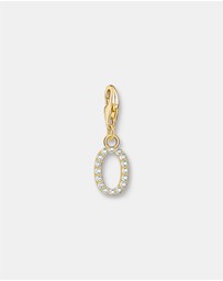 THOMAS SABO - Charm Pendant Letter O Gold Plated