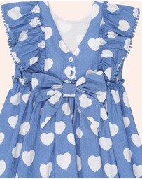 Huxbaby - Frill Heart Bow Dress - Babies-Kids