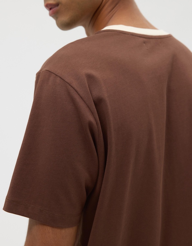 AERE - Contrast Collar T-Shirt