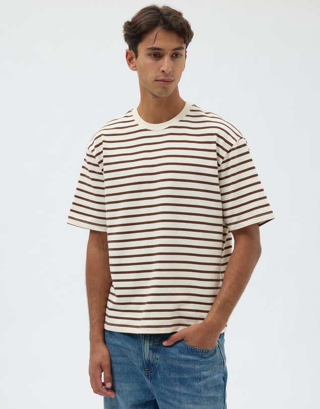 AERE - Heavyweight Stripe SS Tee