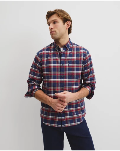 Country Road - Australian Good Earth Cotton Regular Fit Check Shirt