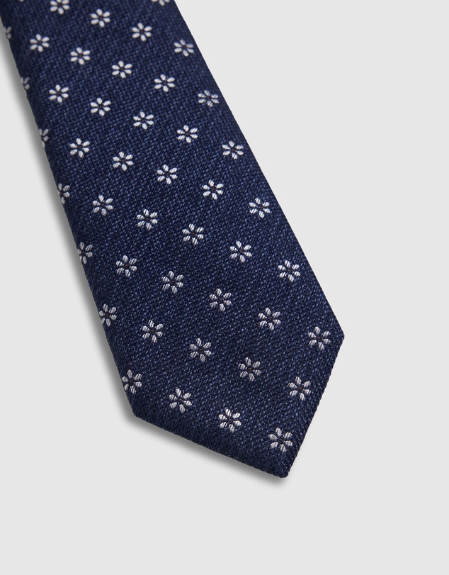 Oxford - Isaac Ditsy 7Cm Silk/Wool Tie
