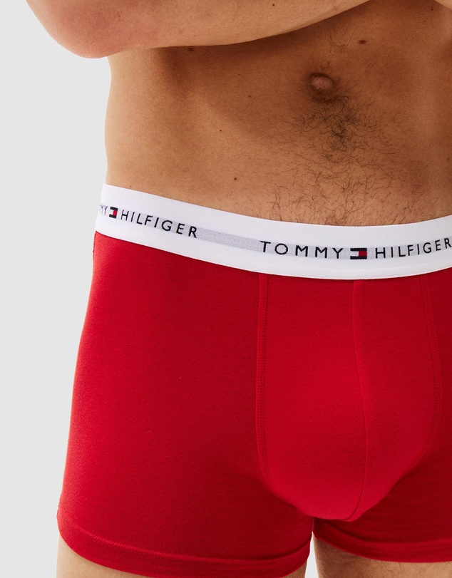 Tommy Hilfiger - 3-Pack Signature Cotton Waistband Trunks