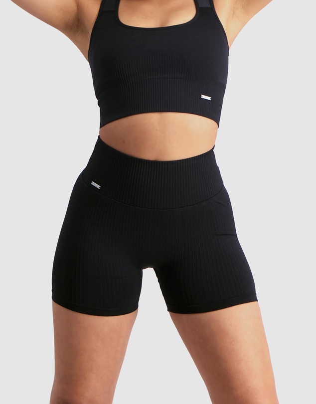 Aim'n - Ribbed Midi Biker Shorts