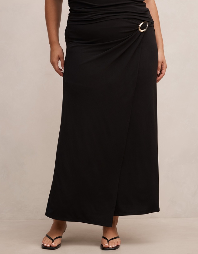 Forever New Curve - Sofia Curve Hardware Wrap Skirt