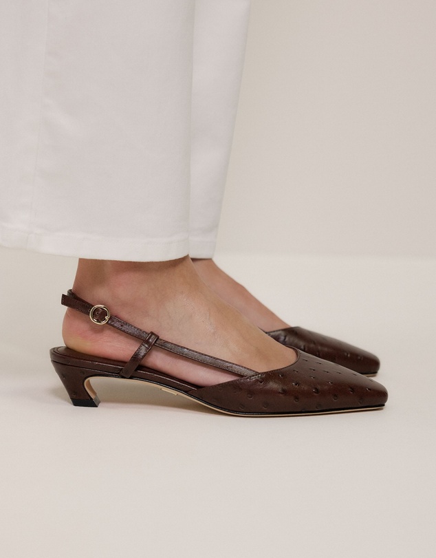 Trenery - Solae Slingback Heel in Mocha