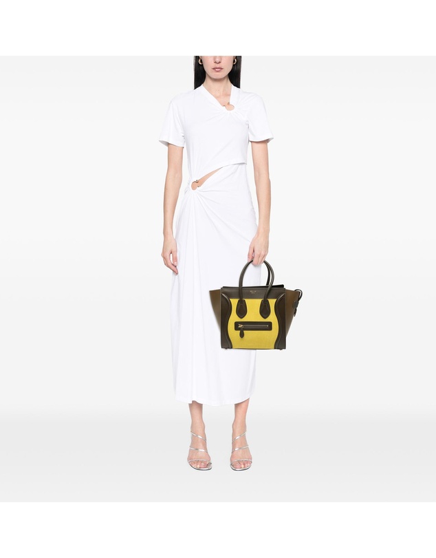 Pre-Loved by Azura Reborn - Pre-Loved Micro Tricolor Leather Luggage Tote