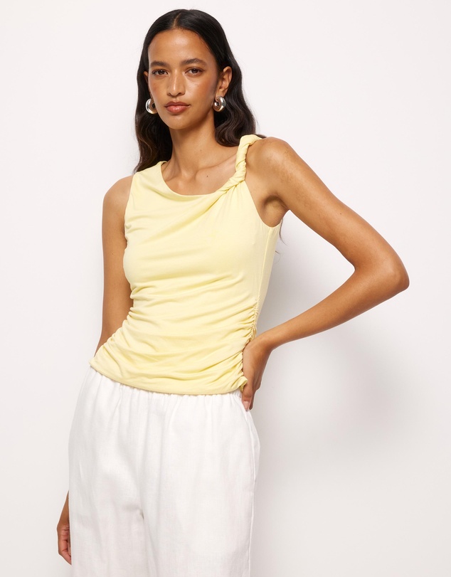 AERE - Eira Twist Detail Top
