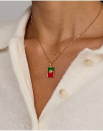 Michael Hill - Portugal Flag Pendant in 18Kt Vermeil