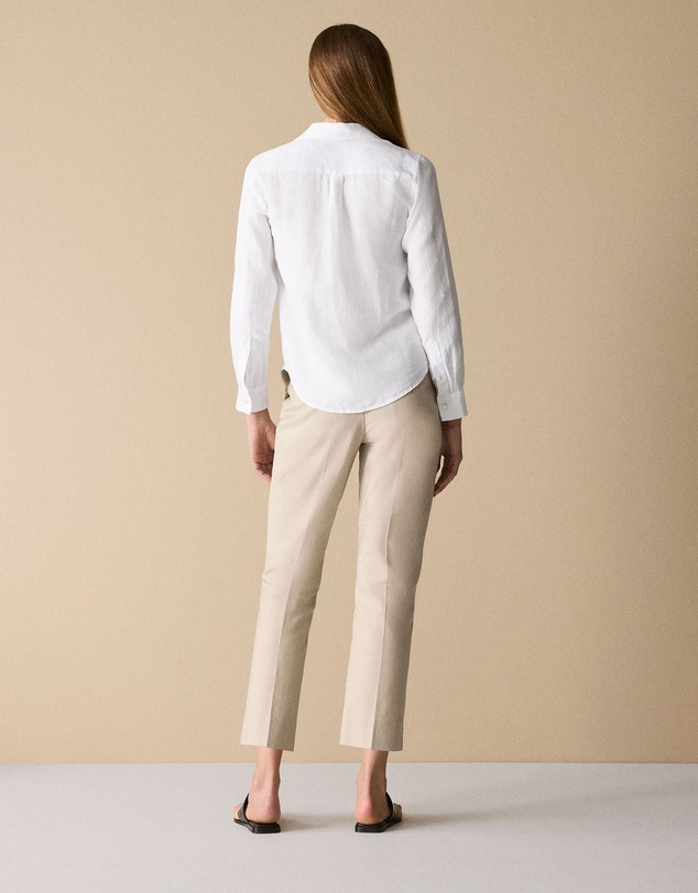 Trenery - Linen Classic Shirt in White
