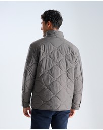 3 Wise Men - 3 Wise Men Quilted Jacket Charcoal