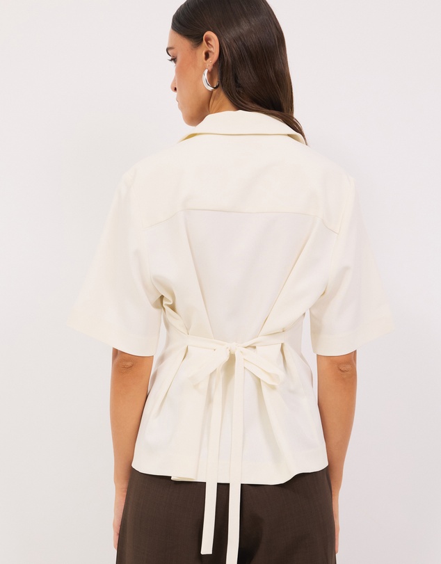 Calli - Kerr Tailored Tie Back Shirt