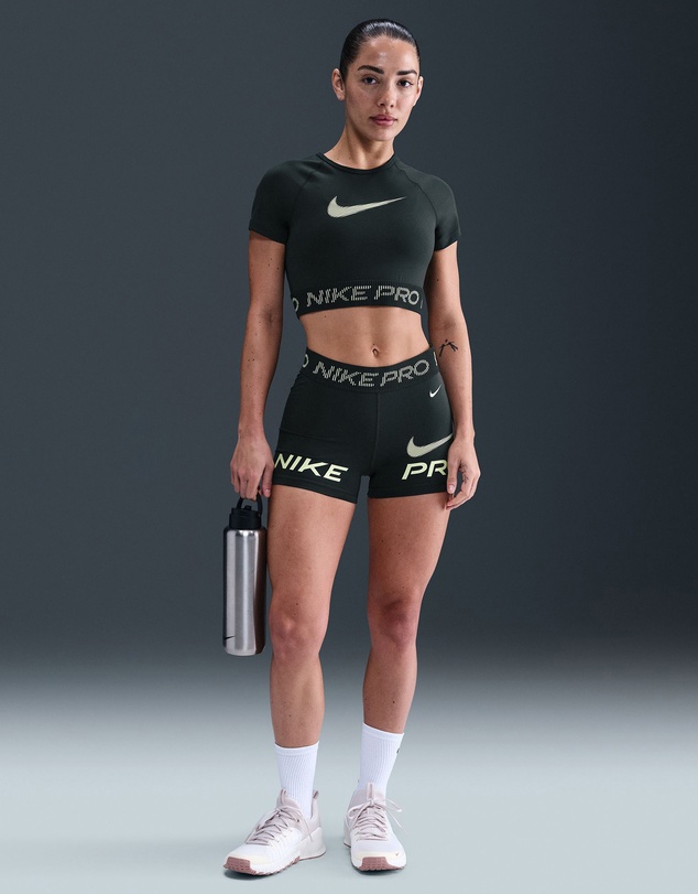 Nike - Pro Dri-FIT Short Sleeve Cropped Graphic Top