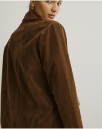 Atmos&Here - Ivy Oversized Suede Jacket