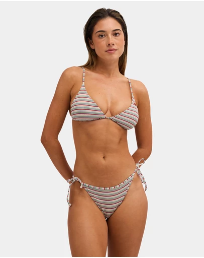 Roxy - Womens Sunset Stripe Fixed Tri Bikini Top