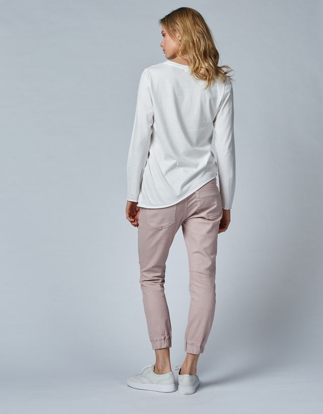 DRICOPER DENIM - Cuffed Pink Clay Jeans