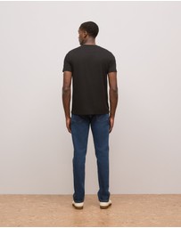 Trenery - Cotton Jersey Crew T-shirt in Black
