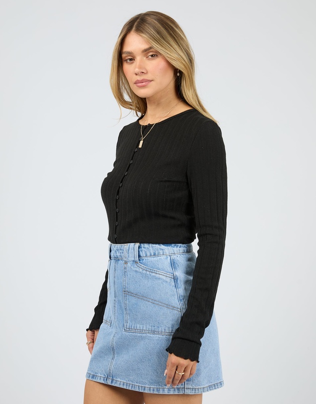 All About Eve - Tarni Knit Top Black